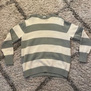 pacsun john galt green striped sweater